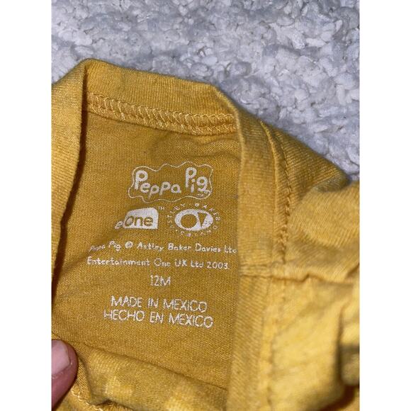 Peppa Pig girls sz. 12 month yellow tee. Cute, fun - Picture 4 of 5